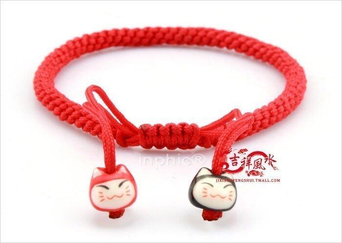 INPHIC-宗教 開光蛇年本命年diy手工編織轉運開運紅繩子手鏈 手飾