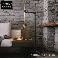 INPHIC-書房客廳工業風美式古董仿銅臥室落地燈復古