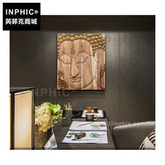 INPHIC-泰國佛頭浮雕禪意壁掛佛臉佛面東南亞牆上裝飾品壁飾