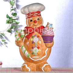 INPHIC-出口原單描真金餅乾人陶餅乾罐糖果罐家居飾品大擺飾