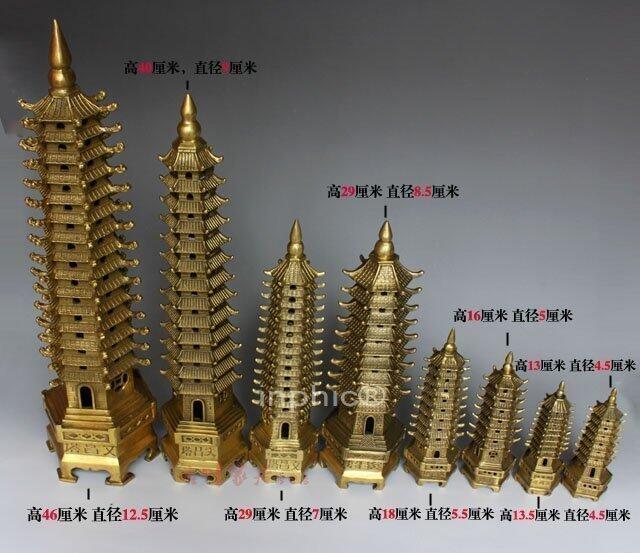 INPHIC-開光純銅文昌塔 擺件 家居辦公室風水旺文益智工藝品擺設