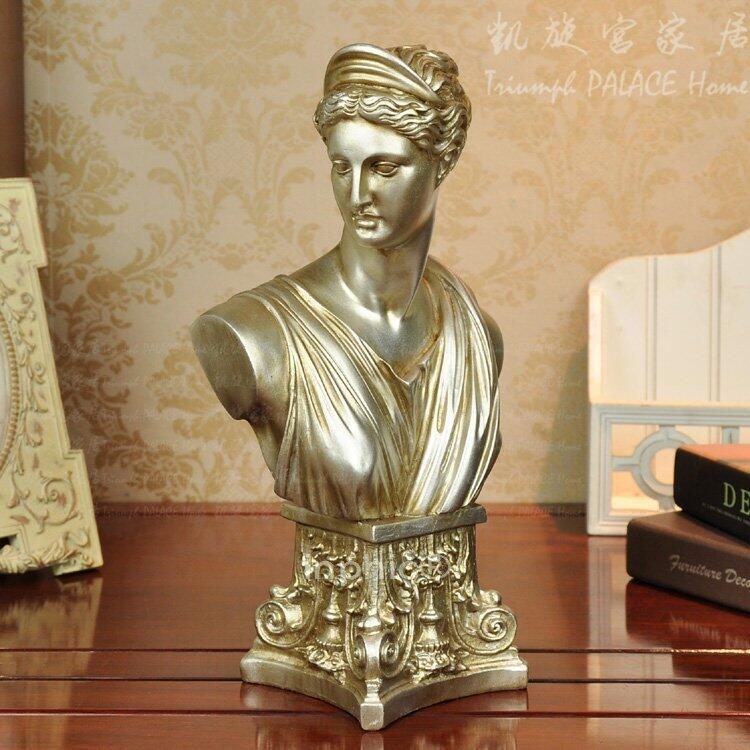 INPHIC-歐式家居名人雕塑 美女仕女維納斯人頭像擺飾樹脂工藝品主臥擺設