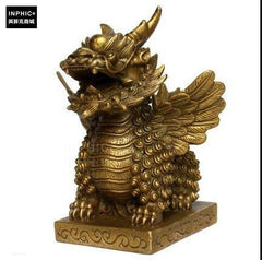 INPHIC-開運 卡光純銅麒麟家居銅麒麟車飾工藝品辦公室麒麟裝飾品
