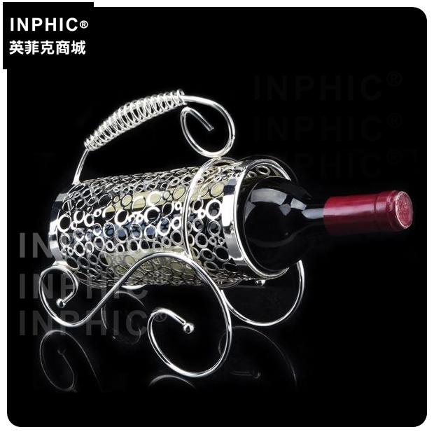 INPHIC-酒托酒具酒吧炮車擺件不鏽鋼鍍銀歐式酒瓶架家居紅酒架