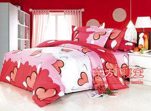 INPHIC-四件套 全棉斜紋家紡床罩 純棉床笠雙人1.51.8單人1.2