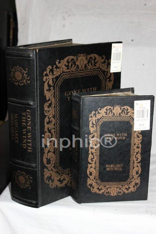 INPHIC-古典書 仿真書 道具書 裝飾書 假書模型 工藝書桌面收納盒 飾品盒2件套