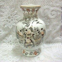 INPHIC-家居裝飾 景德鎮陶瓷器工藝品 藝術瓷 手繪花瓶花器 童趣