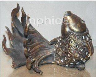 INPHIC-仿木金魚擺件-現代家居裝飾品時尚擺設