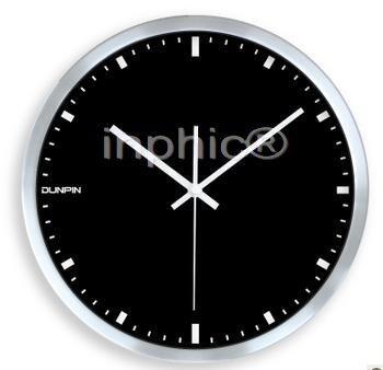 INPHIC-14吋超靜音時鐘 壁鐘 現代LOFT黑白簡約