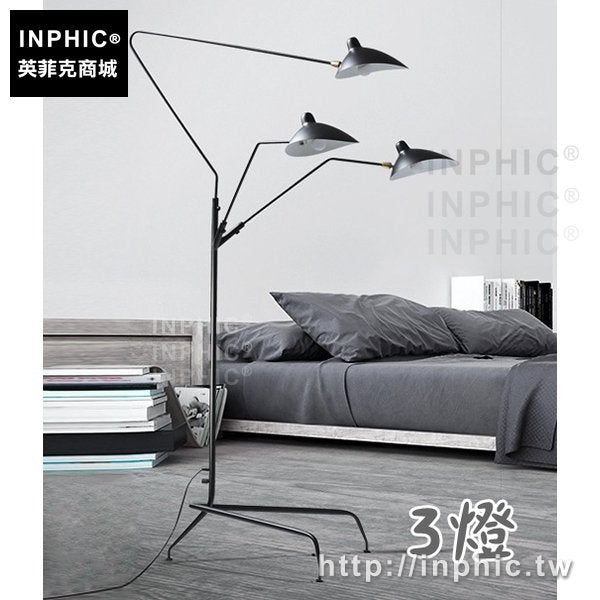 INPHIC-臥室現代北歐簡約客廳落地燈-3燈