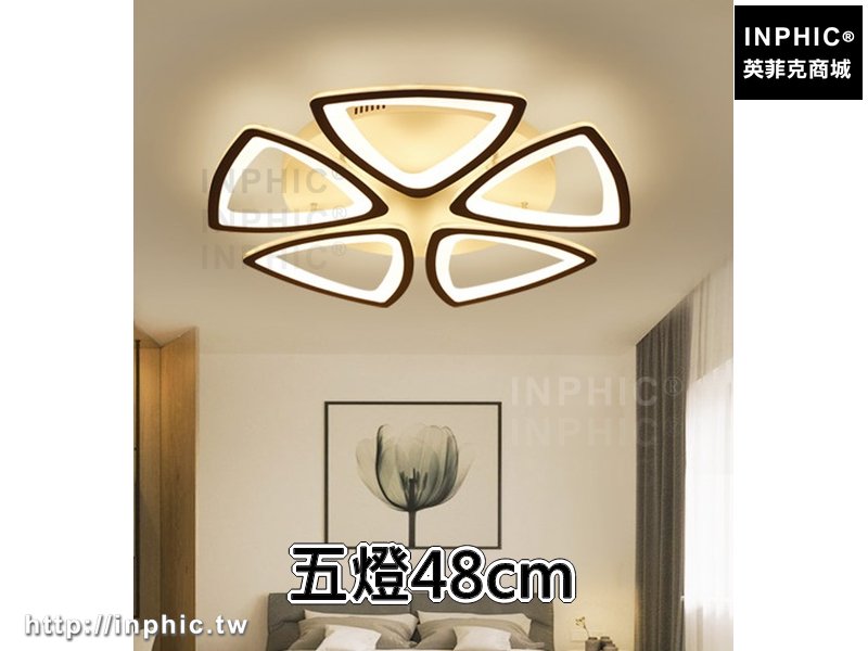 INPHIC-客廳燈簡約書房燈 現代餐廳燈具臥室燈led吸頂燈-五燈48cm