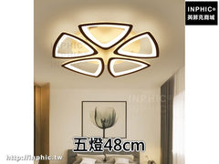 INPHIC-客廳燈簡約書房燈 現代餐廳燈具臥室燈led吸頂燈-五燈48cm