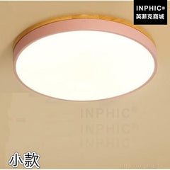 INPHIC-北歐實木LED燈條北歐馬卡龍吸頂燈書房鐵藝超薄臥室燈具-小款