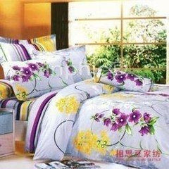 INPHIC-全棉寬幅斜紋印花 四件套 花月私語