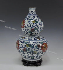 INPHIC-景德鎮復古裂紋釉青瓷花瓶 仿官窯花瓶 古典中式家居裝飾品