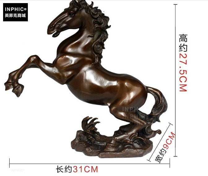 INPHIC-開運 開光純銅躍馬辦公室裝飾品銅馬工藝馬到成功