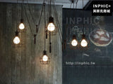 INPHIC-服裝店吊燈升降美式工業loft複古鐵架咖啡廳酒吧餐廳燈具
