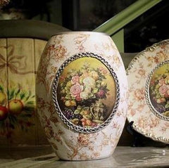 INPHIC-歐式花瓶 陶瓷花瓶 手繪陶瓷 擺飾