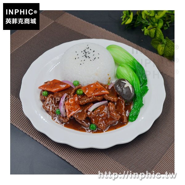 INPHIC-影視食物模型模擬道具食品套餐紅燒牛腩飯