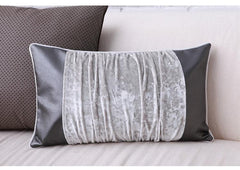 INPHIC-天鵝絨抱枕 軟飾歐式裝飾PU靠墊腰枕含芯