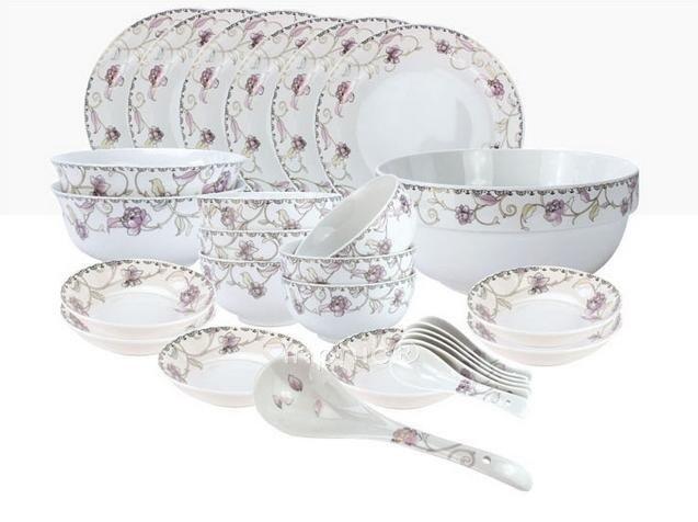 INPHIC-陶瓷餐具套件尊典28頭中餐具套裝套裝餐具雅誠德