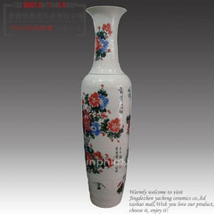 INPHIC-開業 擺件大手繪《富貴吉祥》歐式大花瓶落地