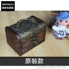 INPHIC-密室道具歐式復古手提木盒仿古做舊桌面收納盒-原裝款