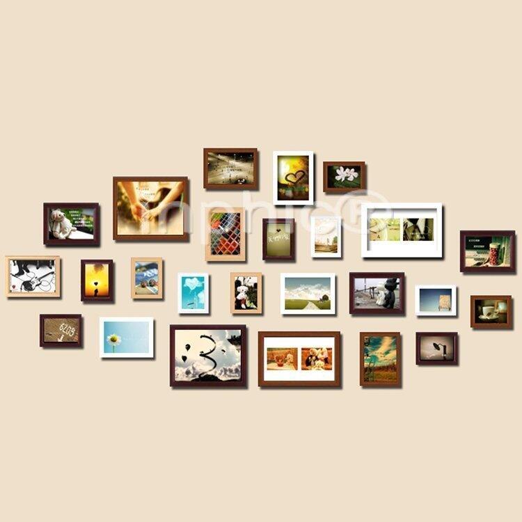 INPHIC-25框歐式實木相框牆照片牆相框組合