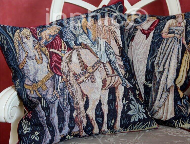 INPHIC-錦繡 法國進口高端奢適品靠墊套-雙馬