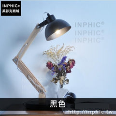 INPHIC-創意實木原木檯燈床頭工作臥室辦公桌書房燈具簡約-黑色
