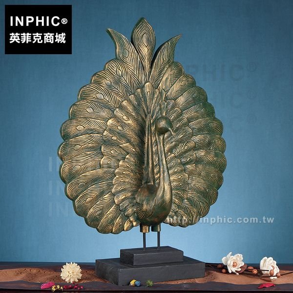INPHIC-會所孔雀東南亞擺飾客廳藝人裝飾品泰國擺設木雕