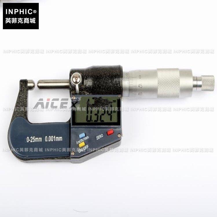 INPHIC-分析測量 圓頭數顯千分尺外徑千分尺壁厚0-25mm 精度0.001 測試儀實驗儀器
