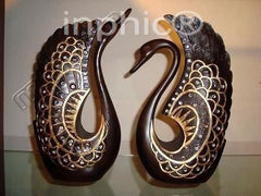 INPHIC-歐式客廳裝飾擺飾傢俱飾品泰國家居對天鵝