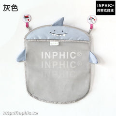 INPHIC-廚房垃圾袋收納袋玩具整理儲物袋宿舍利器門後掛牆壁掛袋儲物網袋-灰色兩入