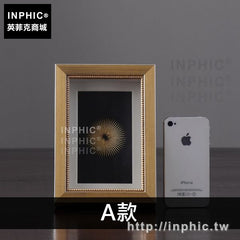 INPHIC-擺件歐式相框擺設家居裝飾品桌面玻璃珠花金個性-A款