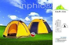 INPHIC-超大雙層帳篷5-7人帳篷 雙開門帳篷8角帳篷 多人帳篷 防暴雨