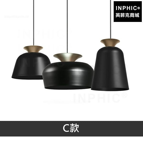 INPHIC-北歐鄉村吊燈田園美式皮革裝飾多燈餐廳復古燈具-C款