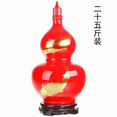 INPHIC-景德鎮陶瓷密封葫蘆酒瓶 白酒壇酒壺酒罐珍藏25斤裝 年年有魚