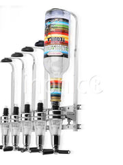 INPHIC-6頭直排掛壁式倒酒架倒酒器洋酒分酒器量取糖漿 創意酒具