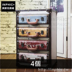 INPHIC-邊櫃美式咖啡廳家居沙發櫃酒吧收納床頭櫃裝飾復古-4個