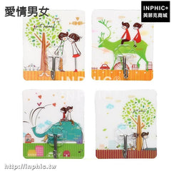 INPHIC-浴室強力黏膠廚房不鏽鋼置物架免釘牆壁掛衣鉤掛架無痕黏鉤掛衣架-愛情男女