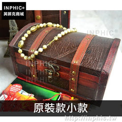 INPHIC-收納百寶箱裝飾創意復古仿古木箱歐式密室道具居家-原裝款小款