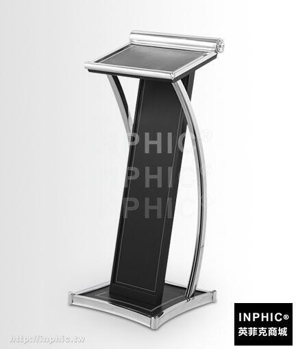 INPHIC-歐式包皮講臺 不鏽鋼包邊演講臺 旅館酒店泊車臺 諮詢迎賓臺服務臺