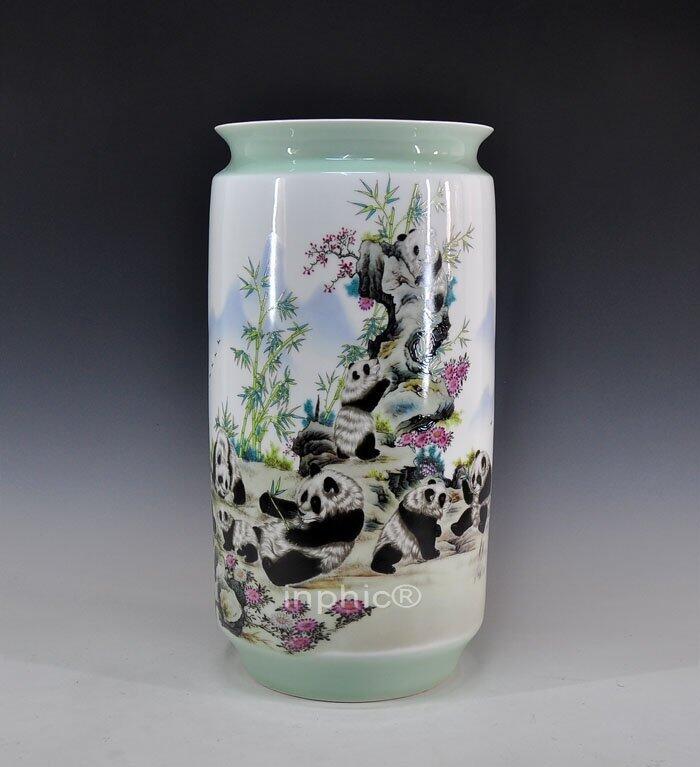 INPHIC-簡約時尚花瓶 陶瓷花瓶 裝飾花器 客廳花瓶擺飾 熊貓 落地大花瓶