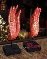 INPHIC-泰國工藝品木雕佛手擺飾3310東南亞家居飾品泰式經典工藝品