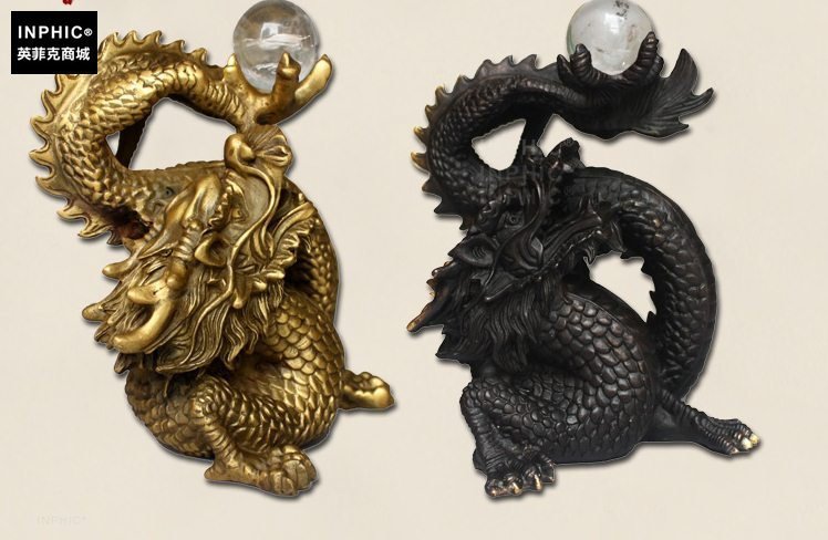 INPHIC-開運 開光純銅龍家居銅龍裝飾品辦公室單龍生肖龍工藝