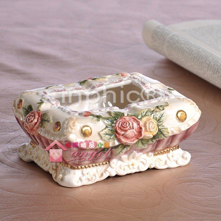 INPHIC-簡歐維多利亞陶瓷煙灰菸灰罐時尚煙灰菸灰缸創意居家日用