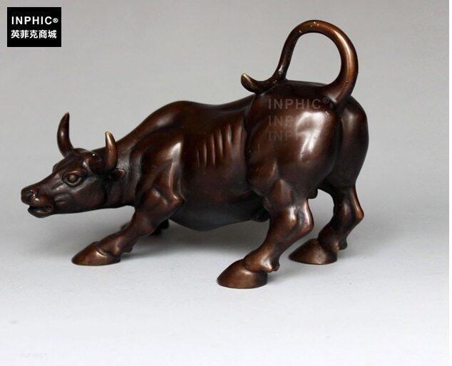 INPHIC-開運 純銅小款牛家居辦公室銅牛裝飾工藝品車飾