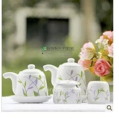 INPHIC-陶瓷 餐具 四件套 調味罐 銀彩南天