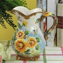 INPHIC-歐式手繪陶瓷花瓶水罐 居家裝飾擺飾 生日 實拍